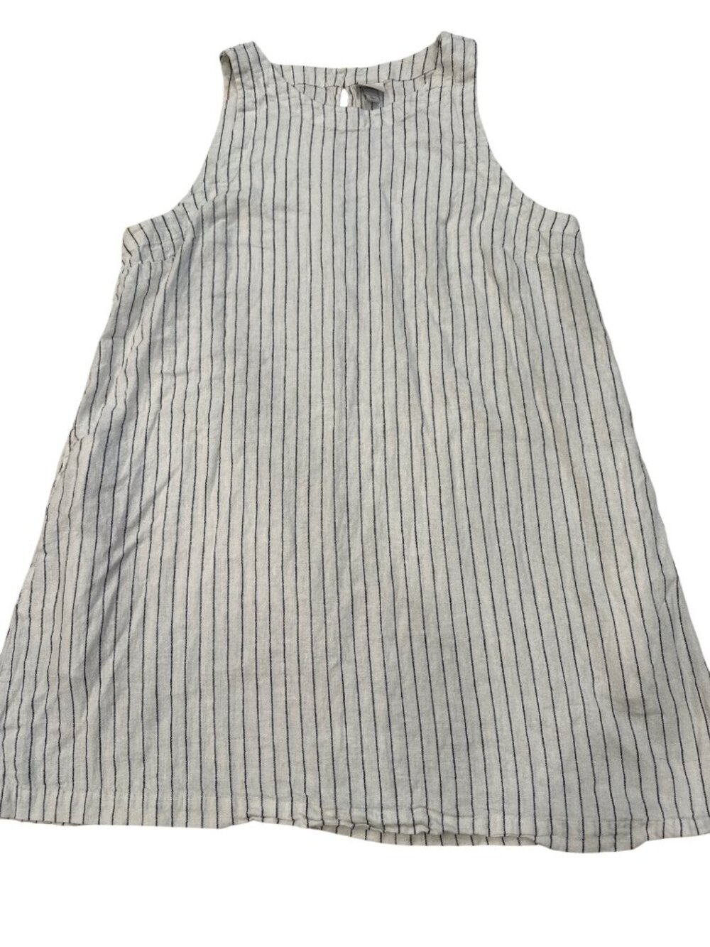A New Day women's Summer white  Striped Sleeveless A-Line shift Tank Dress XL